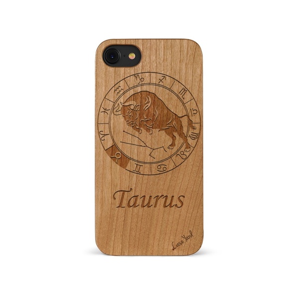 WOODEN CASE FOR IPHONE 7+ TAURUS - Picture 1 of 4